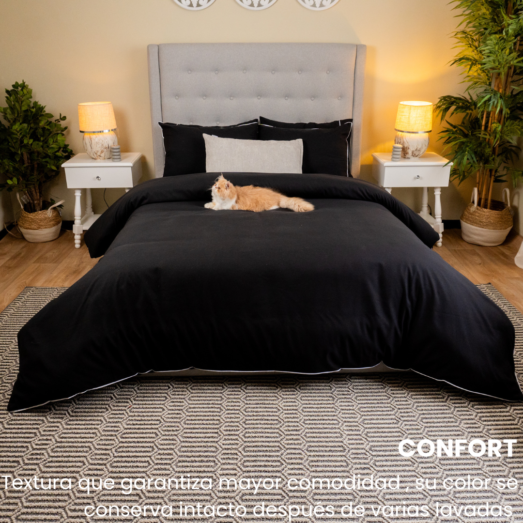 Duvet Cover Negro- Colección Terra