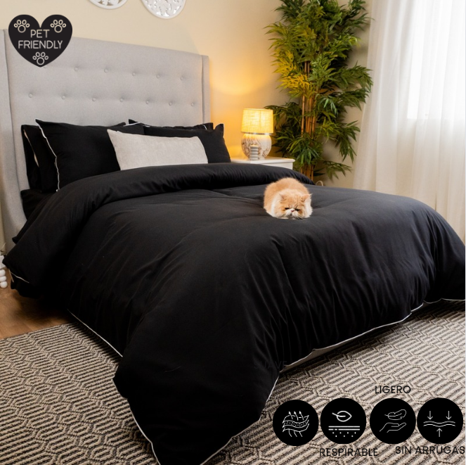 Duvet Cover Negro- Colección Terra