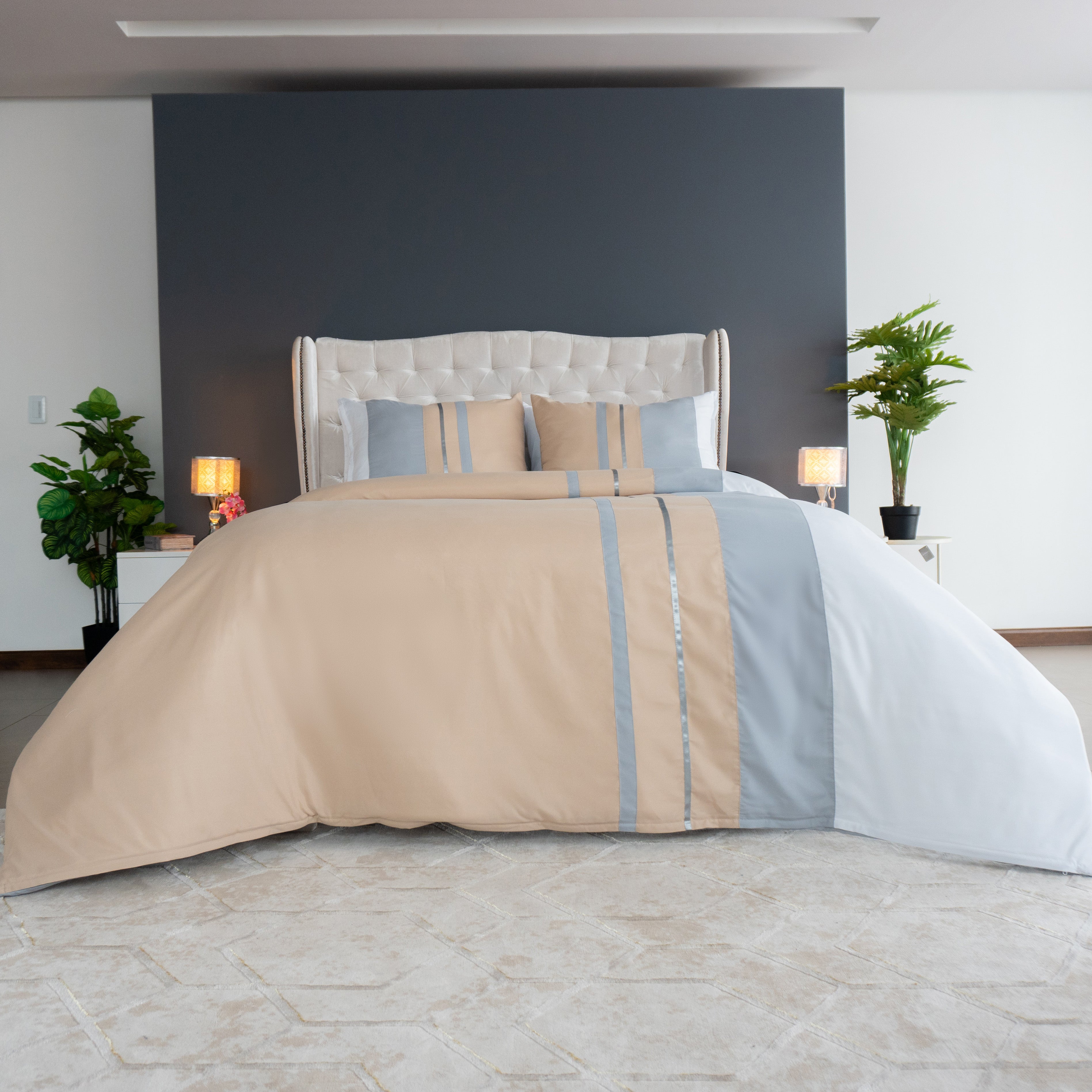 Gray duvet cover set - Illusion Collection