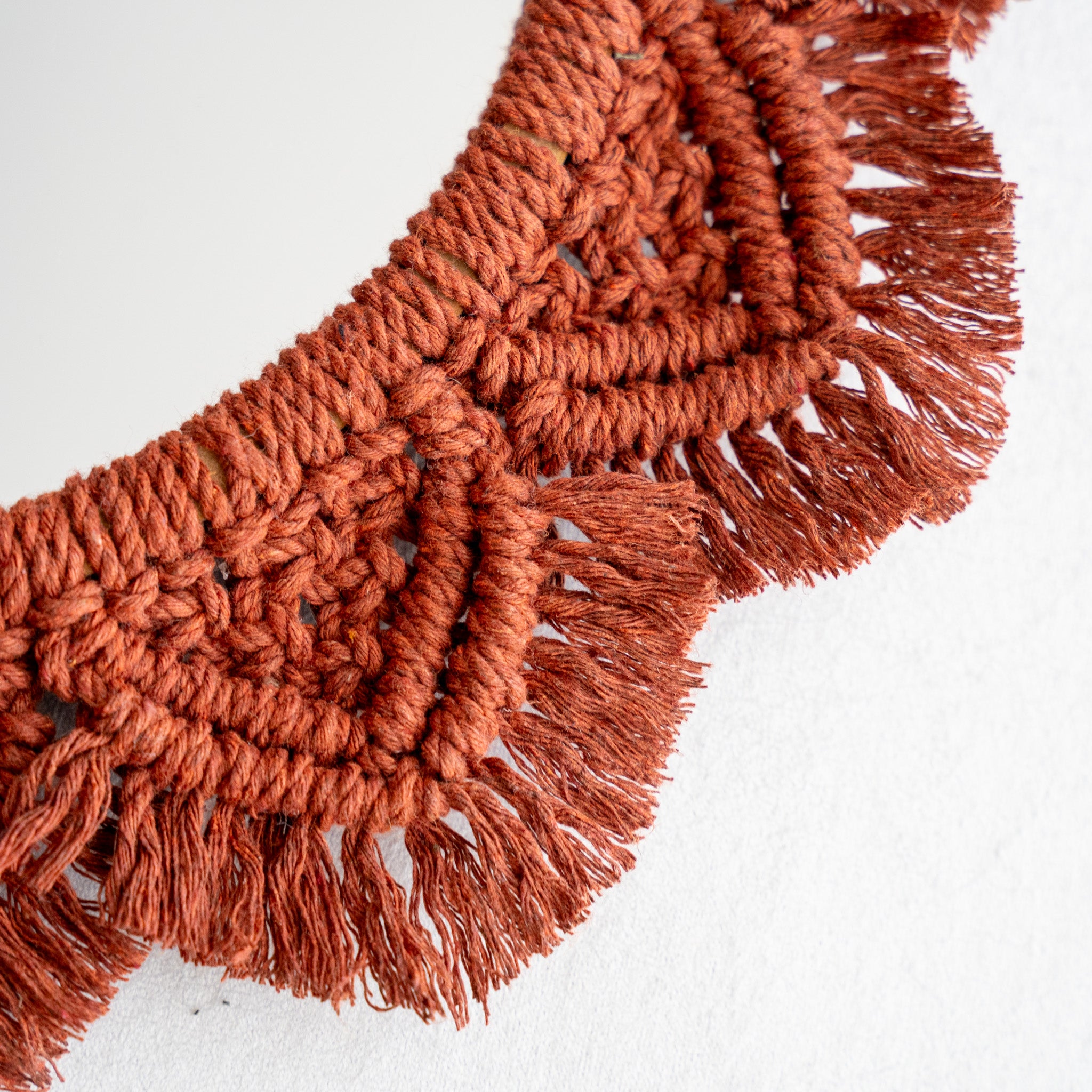 Espejo en Macramé Terracota 60CM - Colección Essence