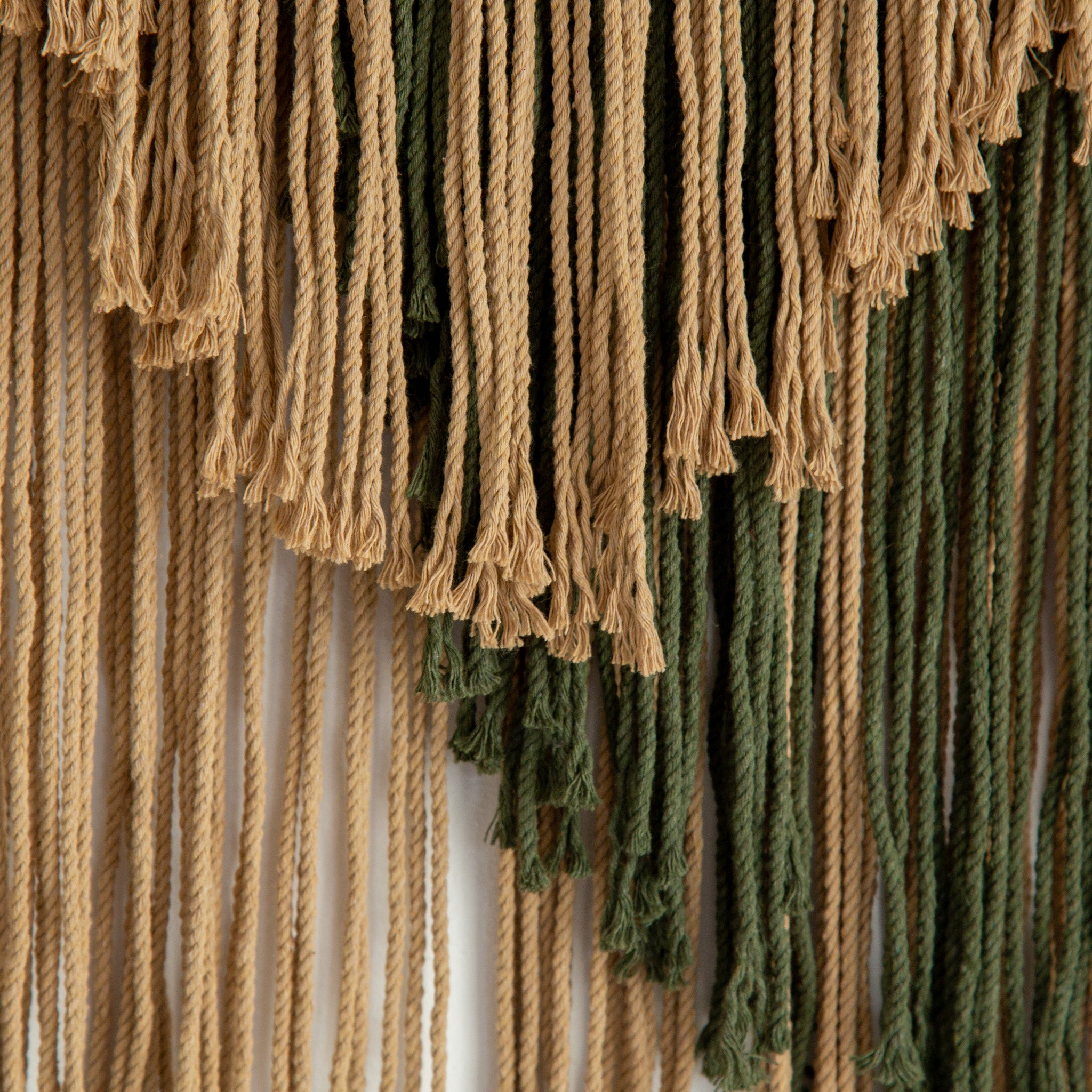 Tapiz Macramé Multicolor Natural Green