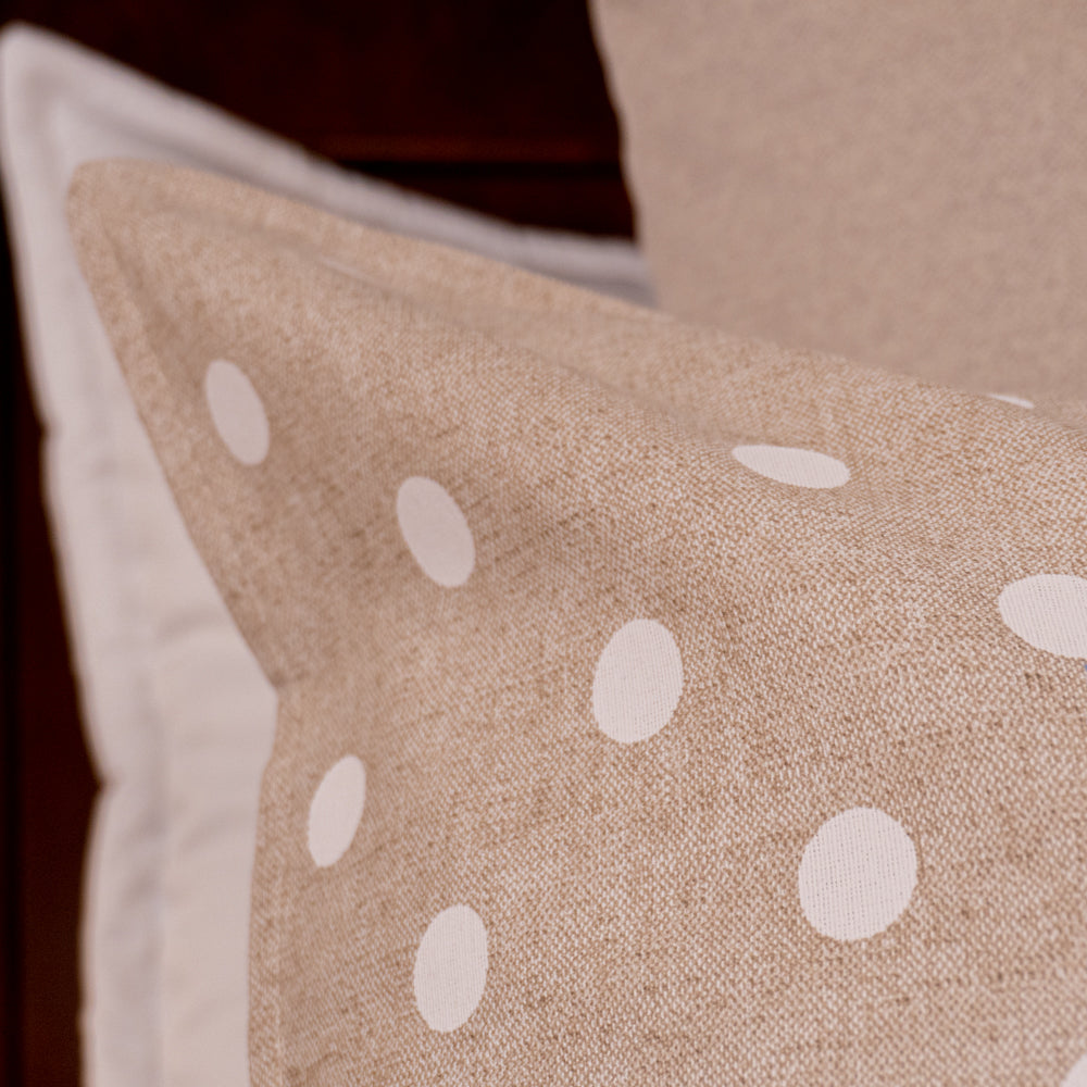 Duvet cover beige dots - Inizio Collection